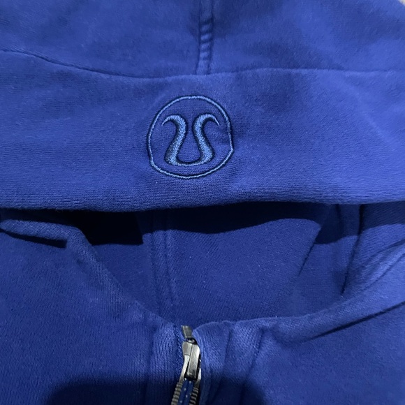 Lulu Lemon Blue Oversized Scuba Zip Hoodie - Picture 4 of 7